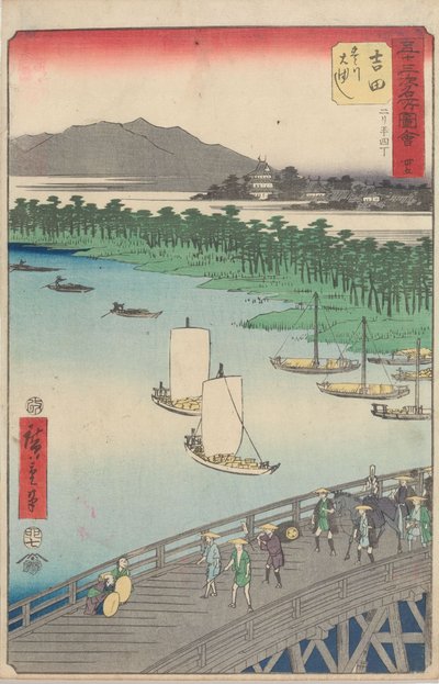 Famous Sights of the Fifty-three Stations by Utagawa Hiroshige