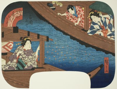 Fireworks at Ryogoku, from the series Reflections on Water at Famous Places in Edo by Utagawa Hiroshige
