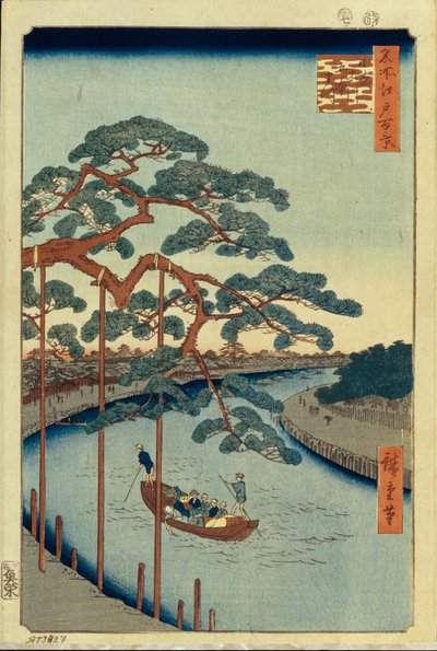Five Pines and the Onagi Canal One Hundred Famous Views of Edo by Utagawa Hiroshige