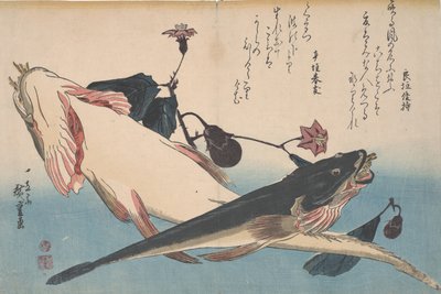 Flatheads and Eggplant, c.1830 by Utagawa Hiroshige