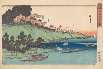 Full Bloom Along the Sumida River by Utagawa Hiroshige