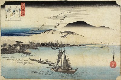 Geese Homing at Katada by Utagawa Hiroshige