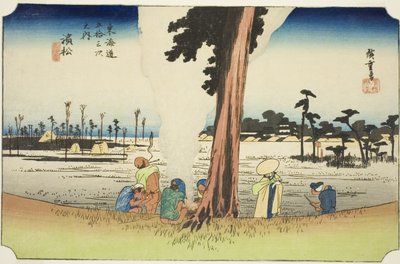 Hamamatsu: Winter Scene, from the series Fifty-three Stations of the Tokaido by Utagawa Hiroshige