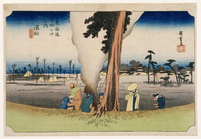 Hamamatsu, from Fifty-three Stations on the Tokaido Highway, c.1834 by Utagawa Hiroshige
