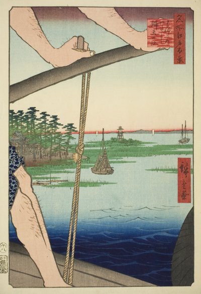 Haneda Ferry and Benten Shrine, from the series 