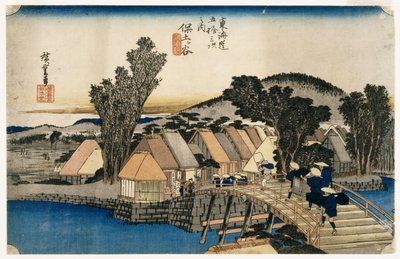 Hodogaya, Shinkame Bashi, Station 5 by Utagawa Hiroshige