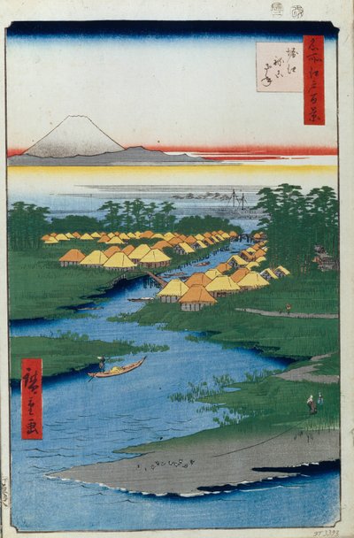Horie and Nekozane One Hundred Famous Views of Edo by Utagawa Hiroshige