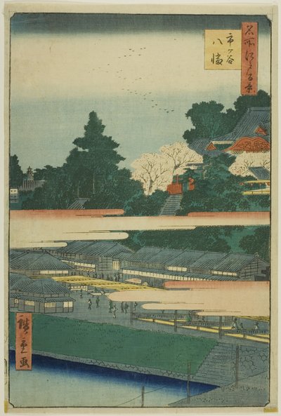 Ichigaya Hachiman Shrine, from the series “One Hundred Famous Views of Edo” by Utagawa Hiroshige