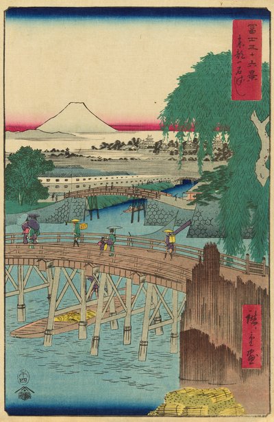 Ichikoku Bridge in the Eastern Capital, from the series 