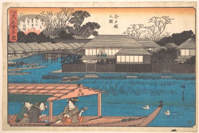 View of Imadobashi (Tama-Sho) by Utagawa Hiroshige