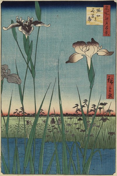 Iris Garden at Horikiri by Utagawa Hiroshige