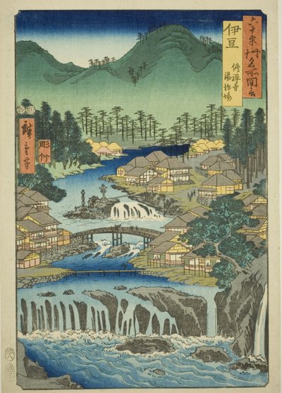 Izu Province: Hot Springs of the Shuzen Temple, from the series 