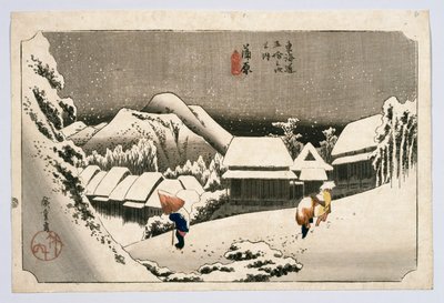 Kambara, from Fifty-Three Stations on the Tokaido Highway by Utagawa Hiroshige
