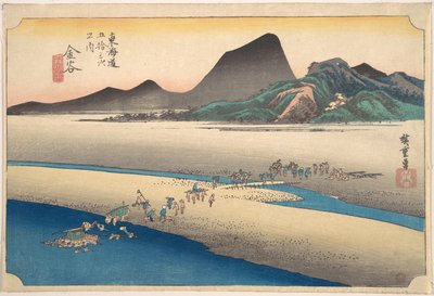 Kanaya, Oigawa Em Gan by Utagawa Hiroshige