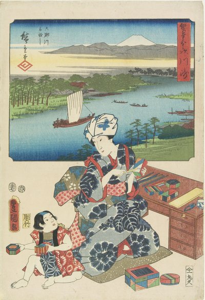 Kawasaki, July 1854 by Utagawa Hiroshige