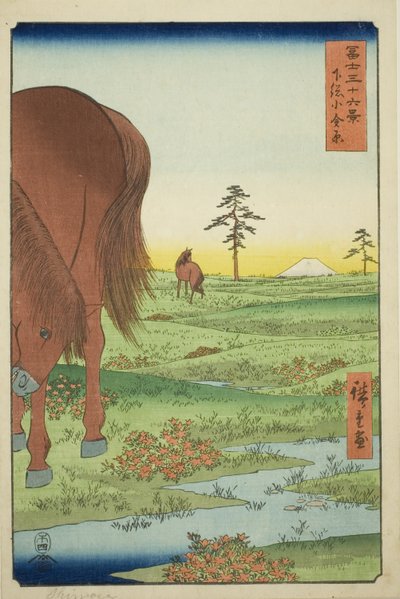 Kogane Plain in Shimosa Province, from the series 