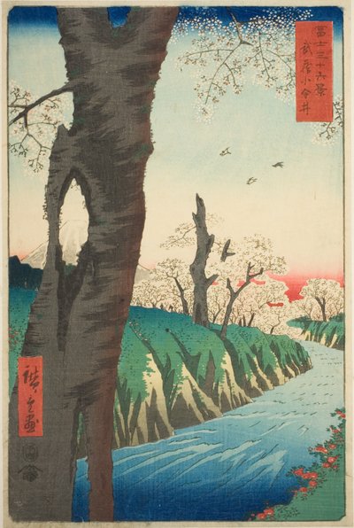 Koganei in Musashi Province (Musashi Koganei), from the series 