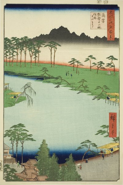 Kumano Junisha Shrine in Tsunohazu, Popularly Known as Juniso, from the series 