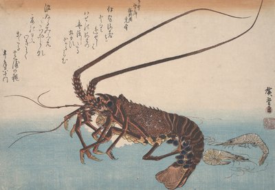 Lobster and Shrimp by Utagawa Hiroshige