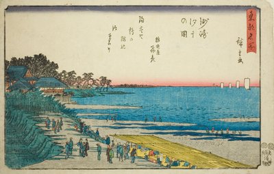 Low Tide at Susaki, from the series "Famous Places in the Eastern Capital" by Utagawa Hiroshige