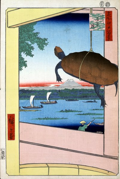 Mannen Bridge and the Fukagawa District One Hundred Famous Views of Edo by Utagawa Hiroshige