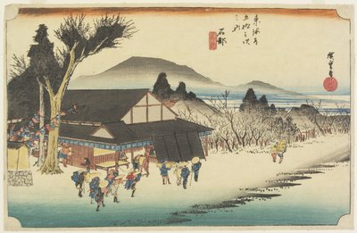 Megawa Village, Ishibe by Utagawa Hiroshige