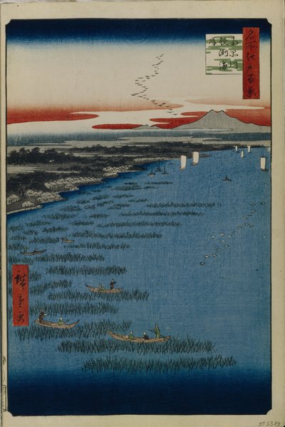 Minami Shinagawa and Samezu Coast, One Hundred Famous Views of Edo by Utagawa Hiroshige