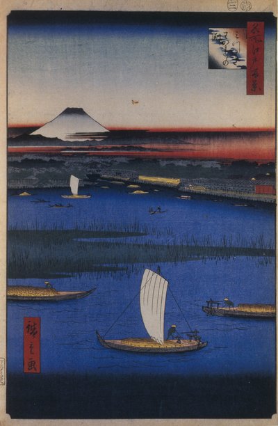 Mitsumata Wakarenofuchi One Hundred Famous Views of Edo by Utagawa Hiroshige
