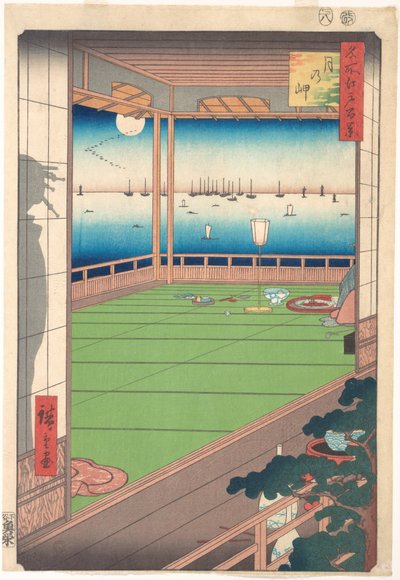 Moon-Viewing Location, from the series One Hundred Famous Views of Edo by Utagawa Hiroshige