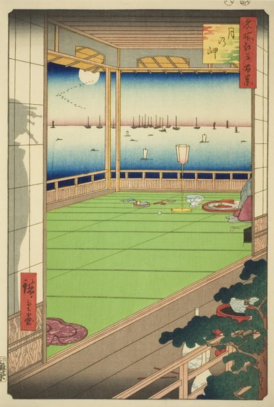 Moon-Viewing Point, from the series One Hundred Famous Views of Edo by Utagawa Hiroshige