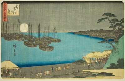 Moon at Takanawa, from the series "Three Views of Famous Places in Edo" by Utagawa Hiroshige
