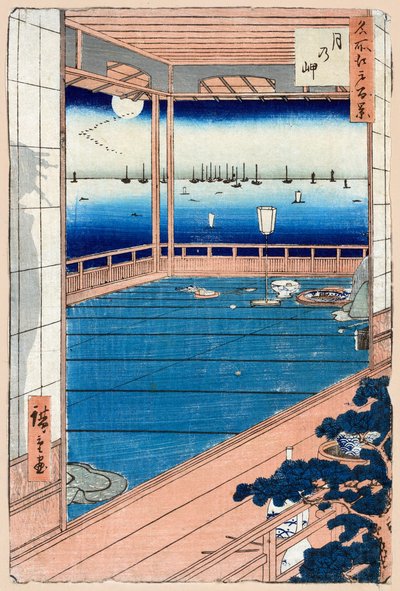 Moonlight One Hundred Famous Views of Edo by Utagawa Hiroshige