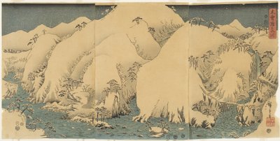 Mountain and River at Kiso Pass by Utagawa Hiroshige