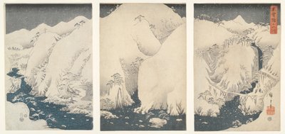 Mountains and Rivers along the Kiso Highway under Snow by Utagawa Hiroshige