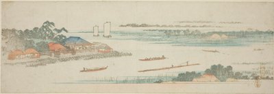 Mouth of the Naka River (Nakagawa guchi no zu) from an untitled series of famous views of the Edo suburbs by Utagawa Hiroshige