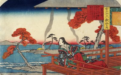 Murasaki Shikibu, 1843-1847 by Utagawa Hiroshige