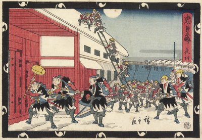 Night Attack by Utagawa Hiroshige