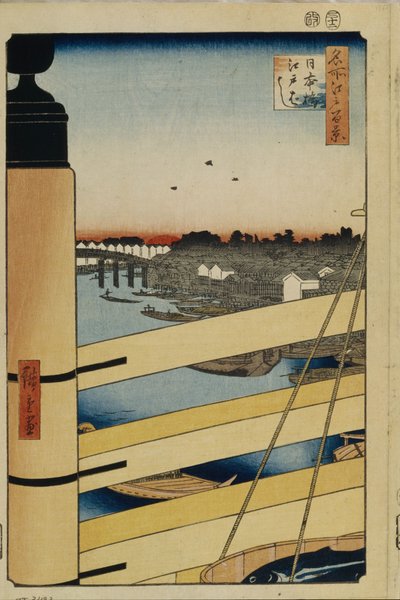 Nihonbashi and Edobashi Bridges One Hundred Famous Views of Edo by Utagawa Hiroshige