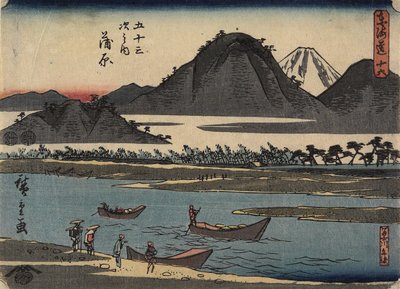 No.16 Kanbara, 1847-1852 by Utagawa Hiroshige