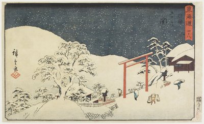 No. 48: Seki by Utagawa Hiroshige