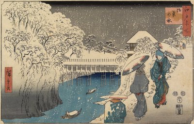 Ochanomizu, November 1853 by Utagawa Hiroshige