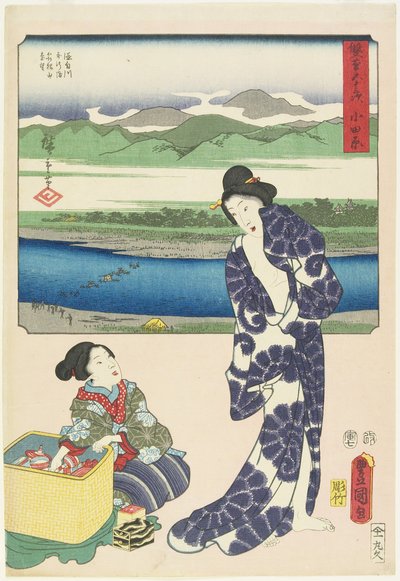 Odawara, July 1854 by Utagawa Hiroshige