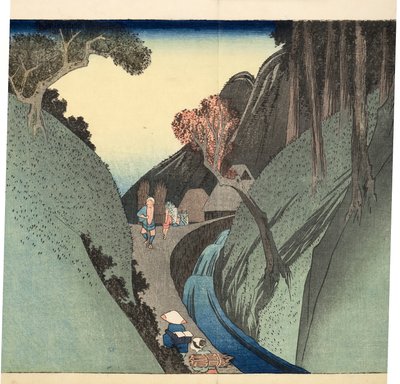Okabe: Utsu Mountain by Utagawa Hiroshige