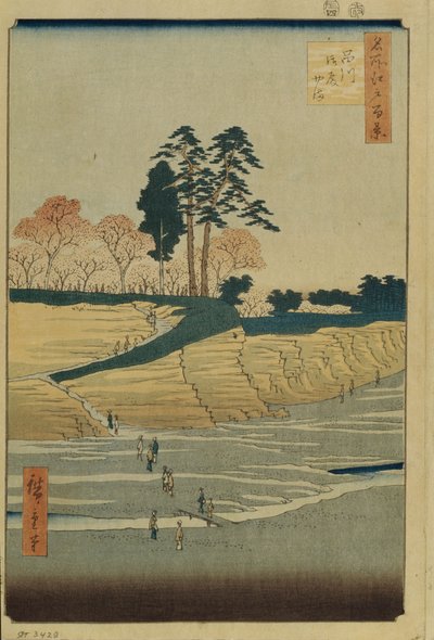 Palace Hill in Shinagawa, One Hundred Famous Views of Edo by Utagawa Hiroshige