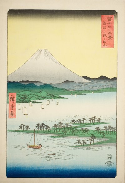 Pine Beach at Miho in Suruga Province, from the series 