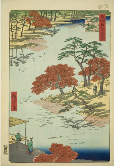Precints of the Akiba Shrine, Ukeji, from the series One Hundred Famous Views of Edo by Utagawa Hiroshige