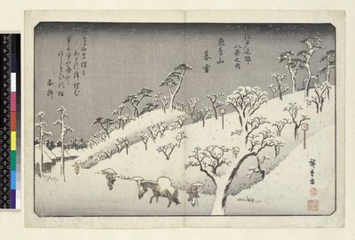 Evening Snow at Asuka Hill, Asukayama, 1913 by Utagawa Hiroshige
