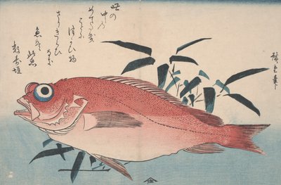 Sea-bream and Bamboo Grass by Utagawa Hiroshige
