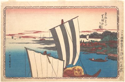 Shell Gathering at Shibaura by Utagawa Hiroshige