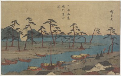 Shimizu Port in Suruga Province, c. 1840-1843 by Utagawa Hiroshige